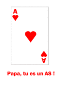 Papa, tu es la carte gagnante !